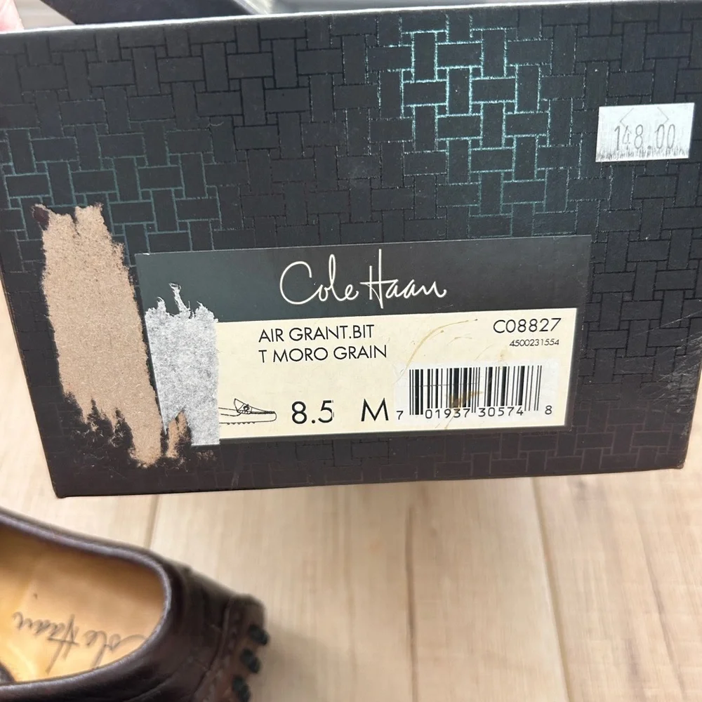 Cole Haan Dark Brown Leather Bit Loafers - Picture 2 of 3